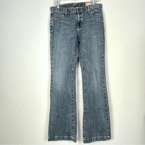 Gap Women's Long & Lean jeans, mid-rise, flare leg, size 10